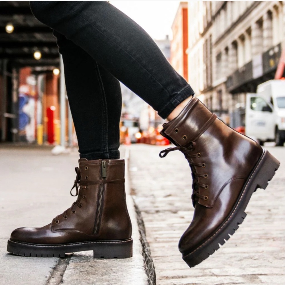 Thursday Brown Leather Boots